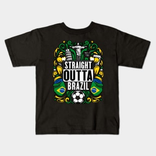 Straight Outta Brazil Kids T-Shirt